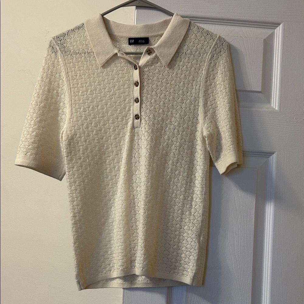GAP Cream Polo Shirt